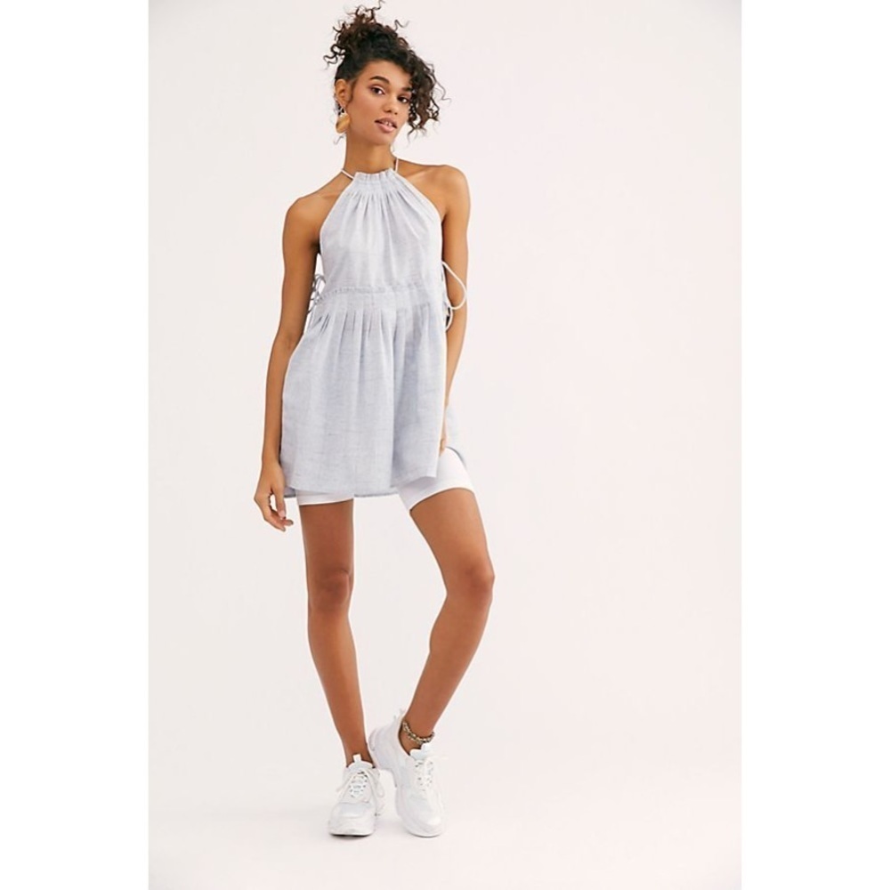 Free People- Moonbeams Chambray Tunic -Small